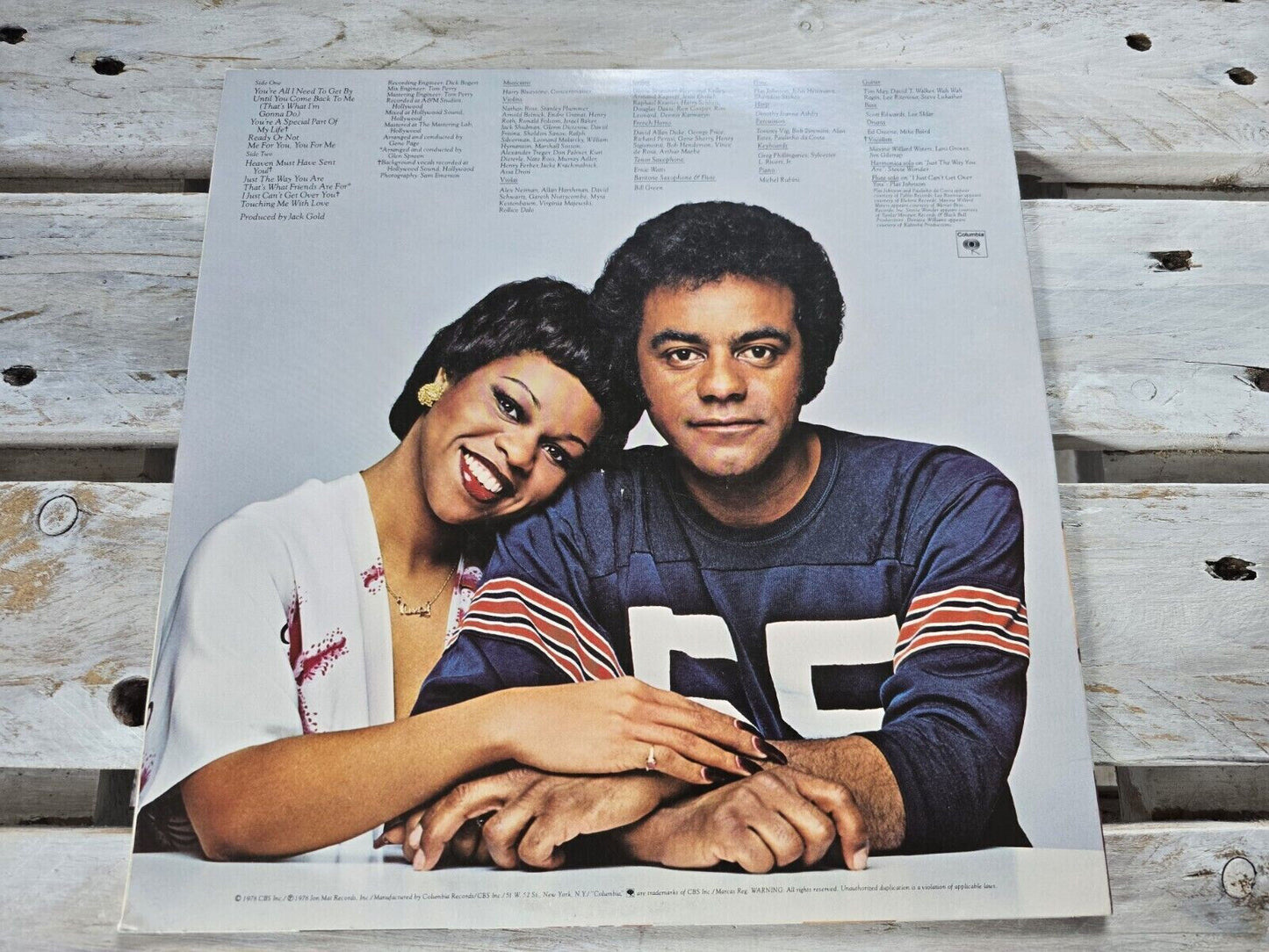 Johnny Mathis & Deniece Williams - Thats What Friends Are For 12" LP Vinyl