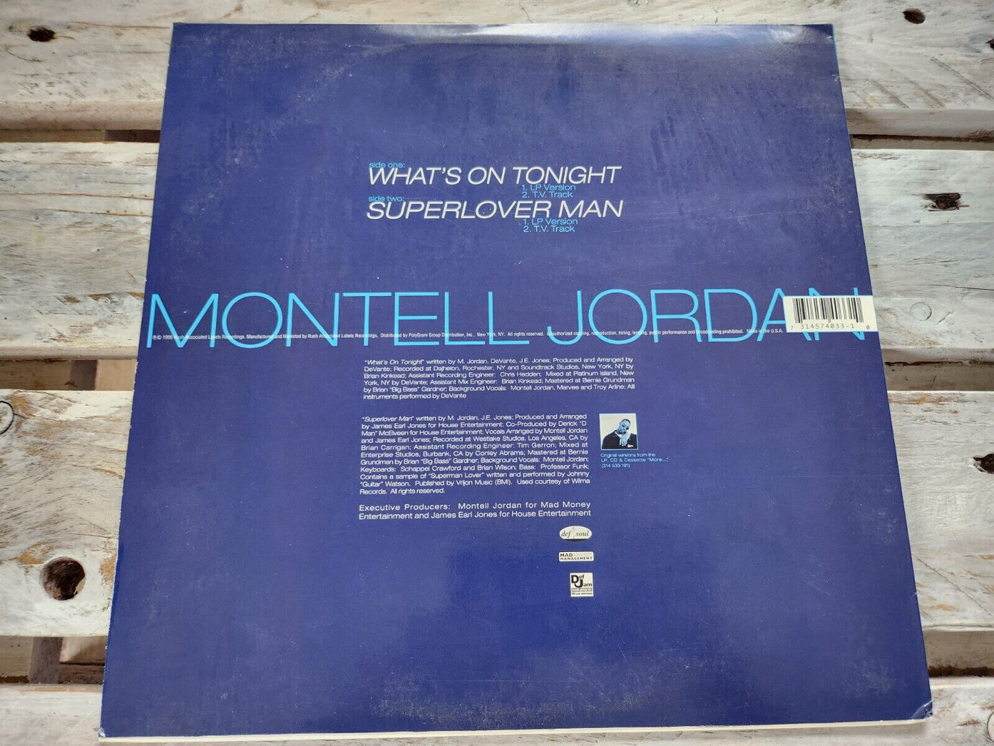 Montell Jordan Whats - On Tonight / Superlover Man 12" Maxi Vinyl 1996