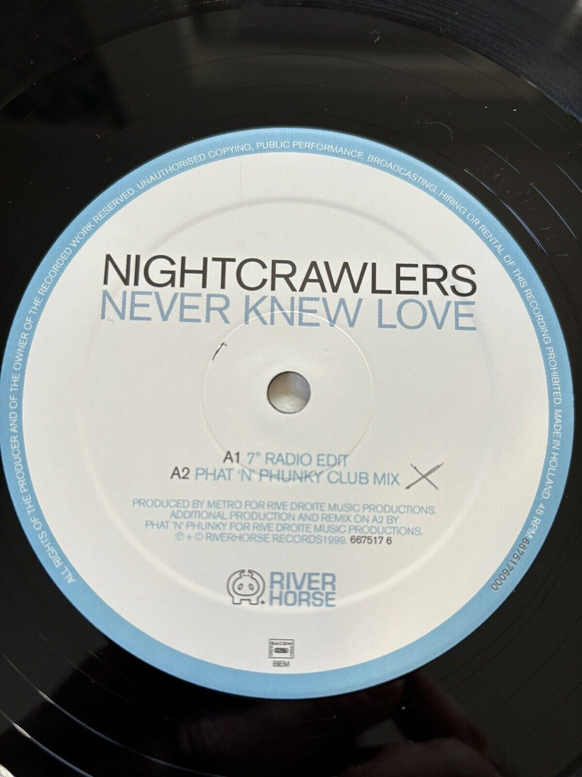 Nightcrawlers - Never Knew Love 12" Vinyl