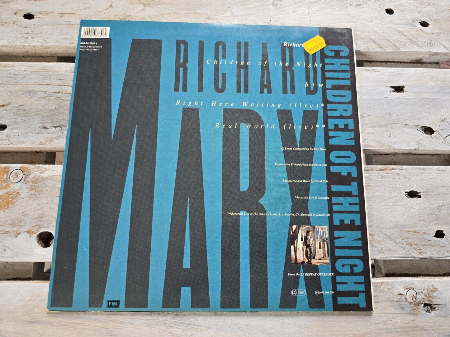 Richard Marx - Children Of The Night 12" Vinyl Maxi 1990