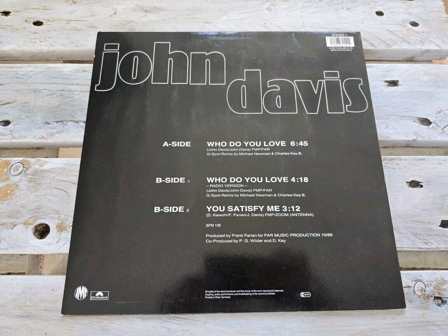 John Davis - Who Do You Love 12" Maxi Vinyl