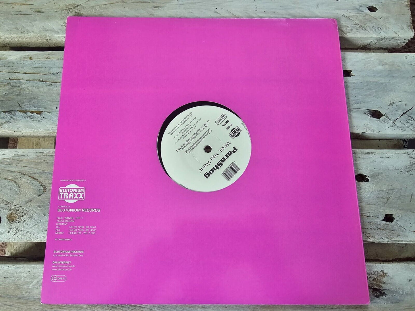 Parashog - Concentration / What you want 12" Maxi Vinyl 2001