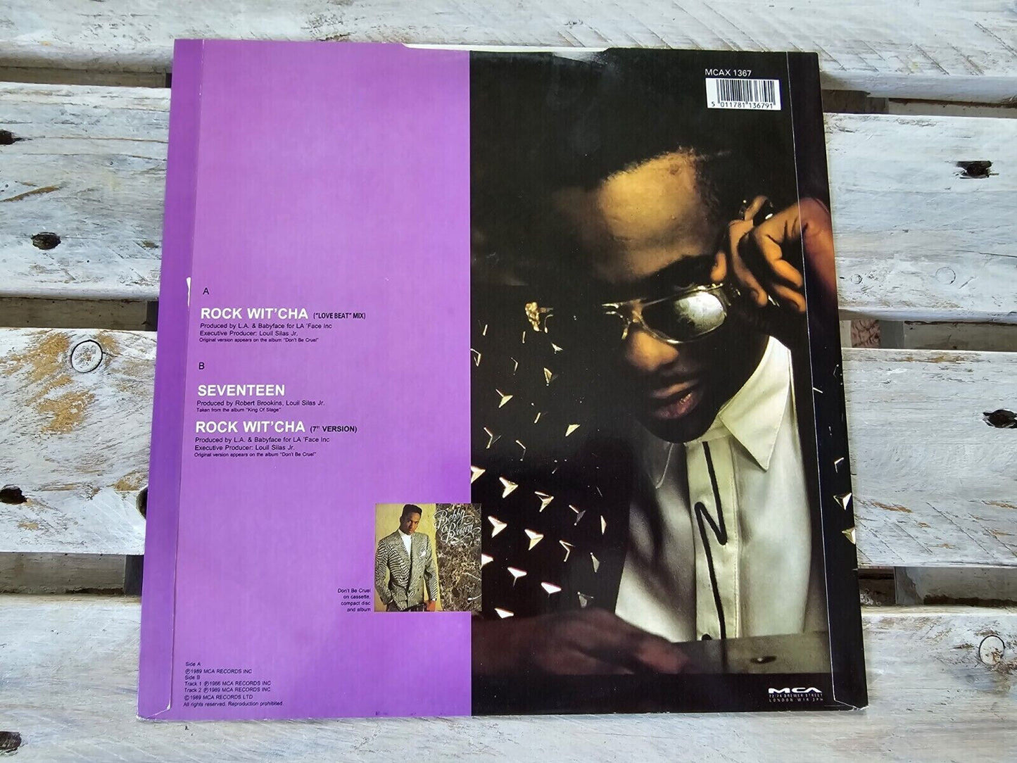 Bobby Brown - Rock Wit'Cha "Love Beat" Mix 12" Maxi Vinyl 1989