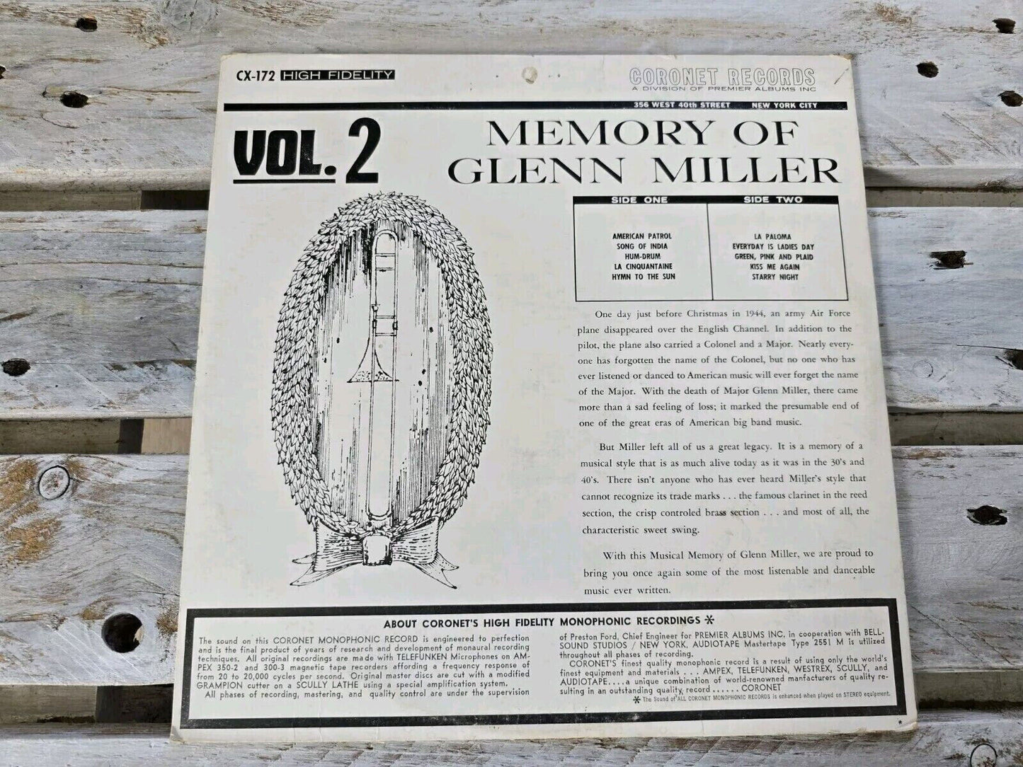 The Second Solid Album of Glenn Miller Vol 2 12" LP Vinyl US