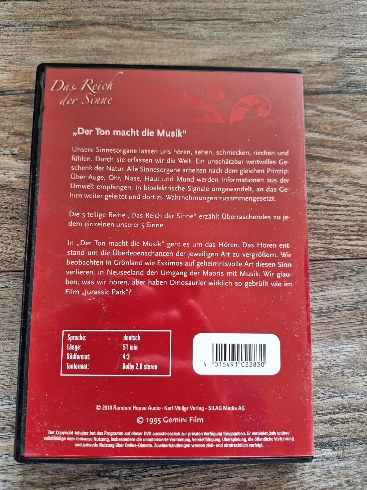 The Realm of the Senses Part 2: Listening "The sound makes the music"