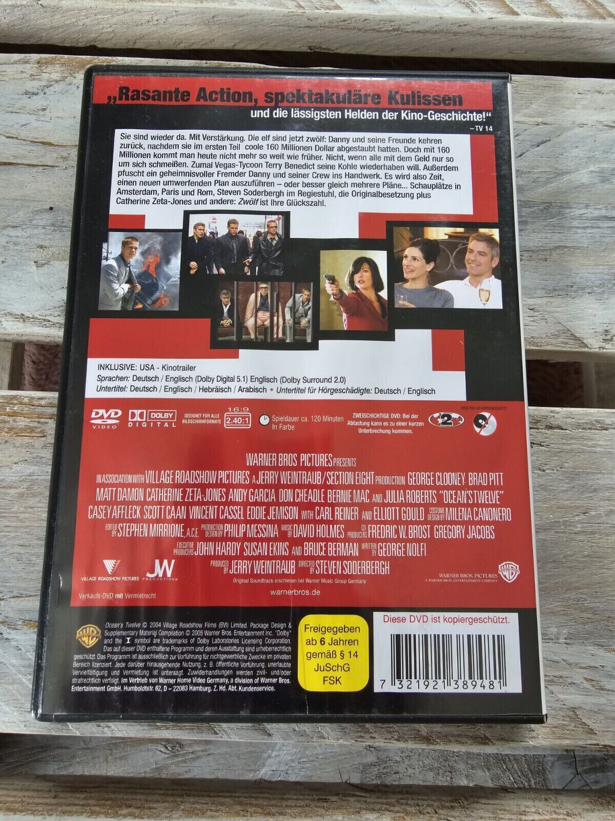 DVD d'Ocean's Twelve