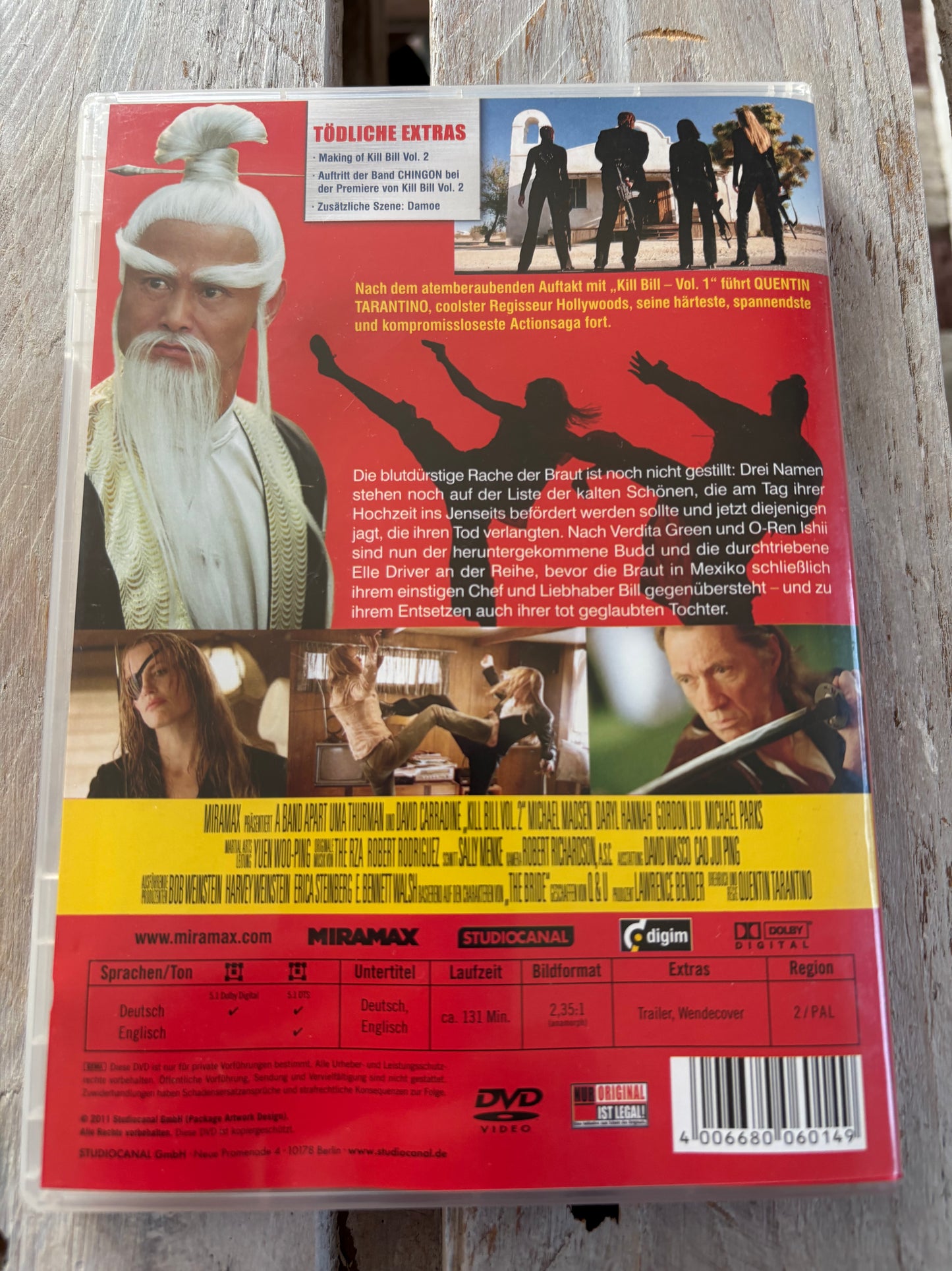 Kill Bill: Volume 2 DVD