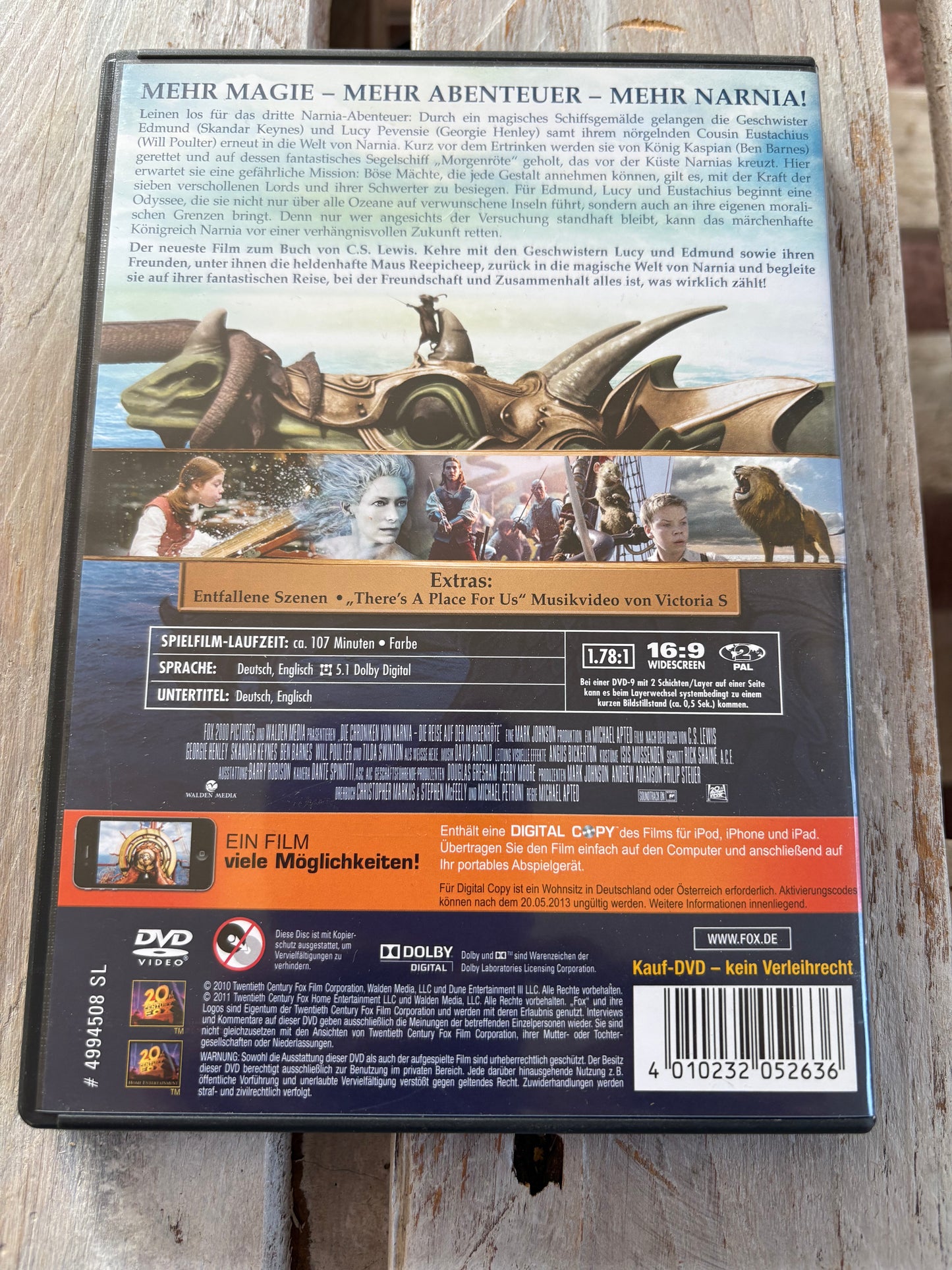 Die Chroniken von Narnia: Die Reise auf der Morgenröte DVD