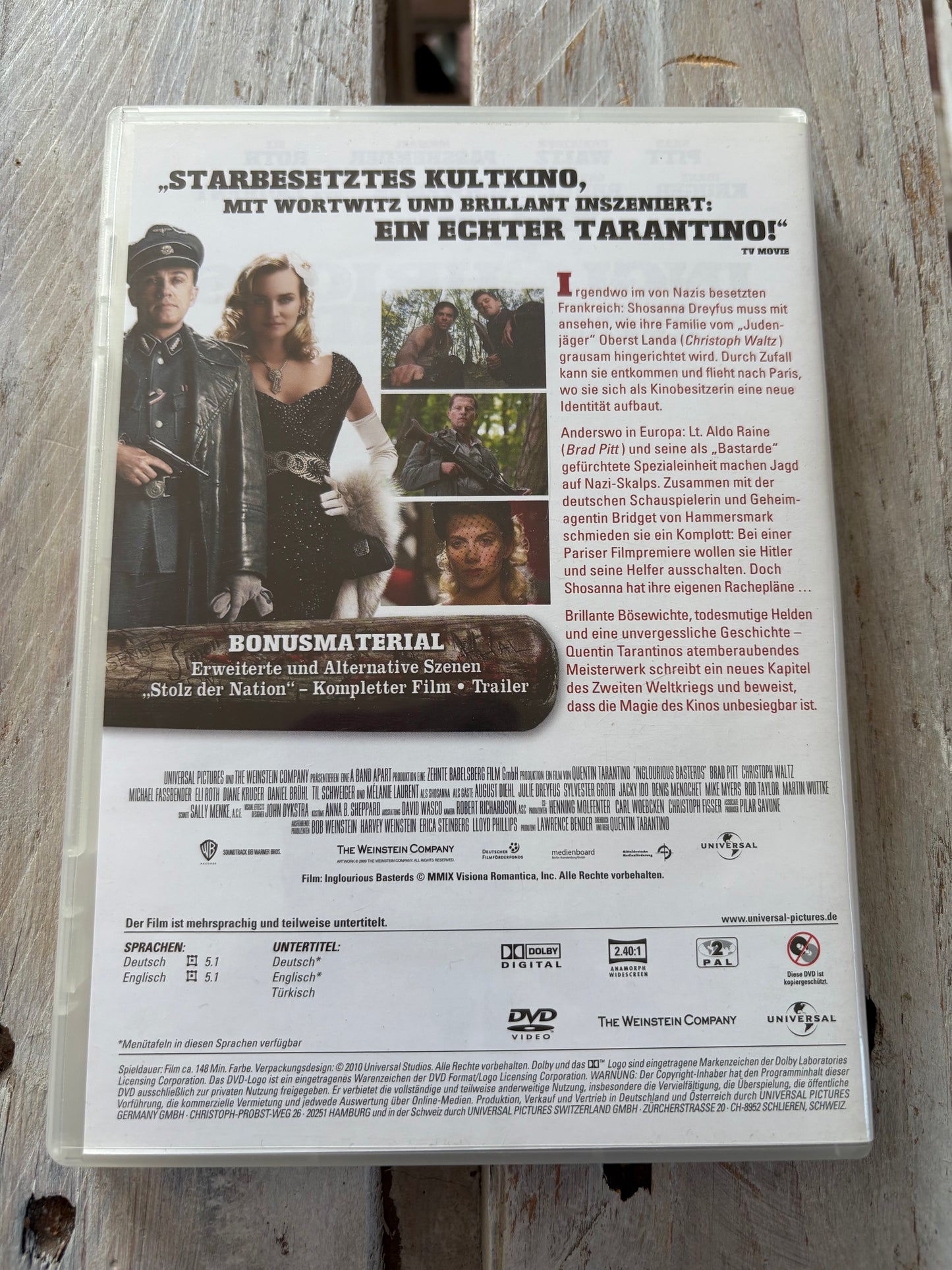Inglourious Basterds DVD
