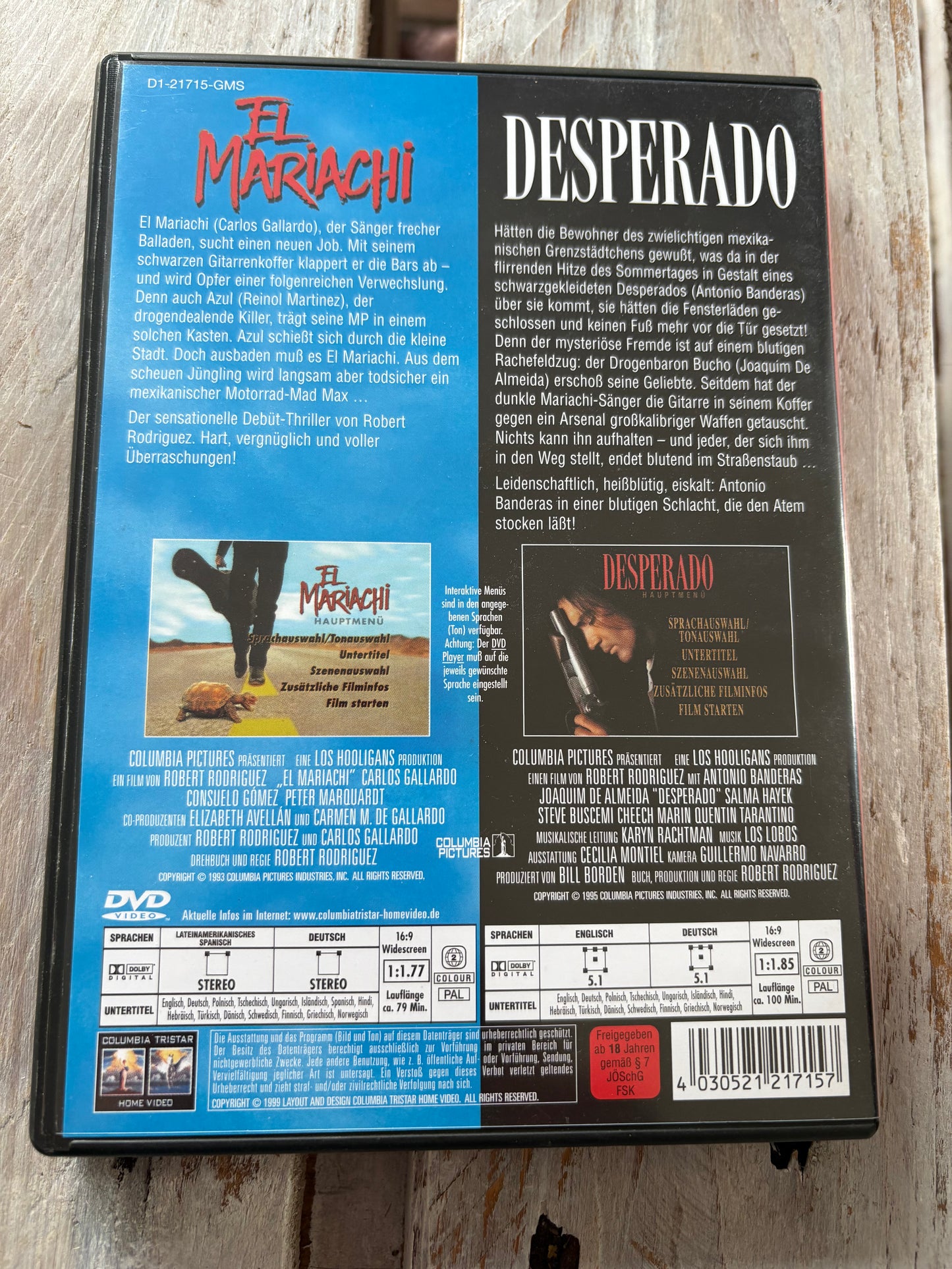 El Mariachi / Desperado DVD FSK18 Collector´s Edition