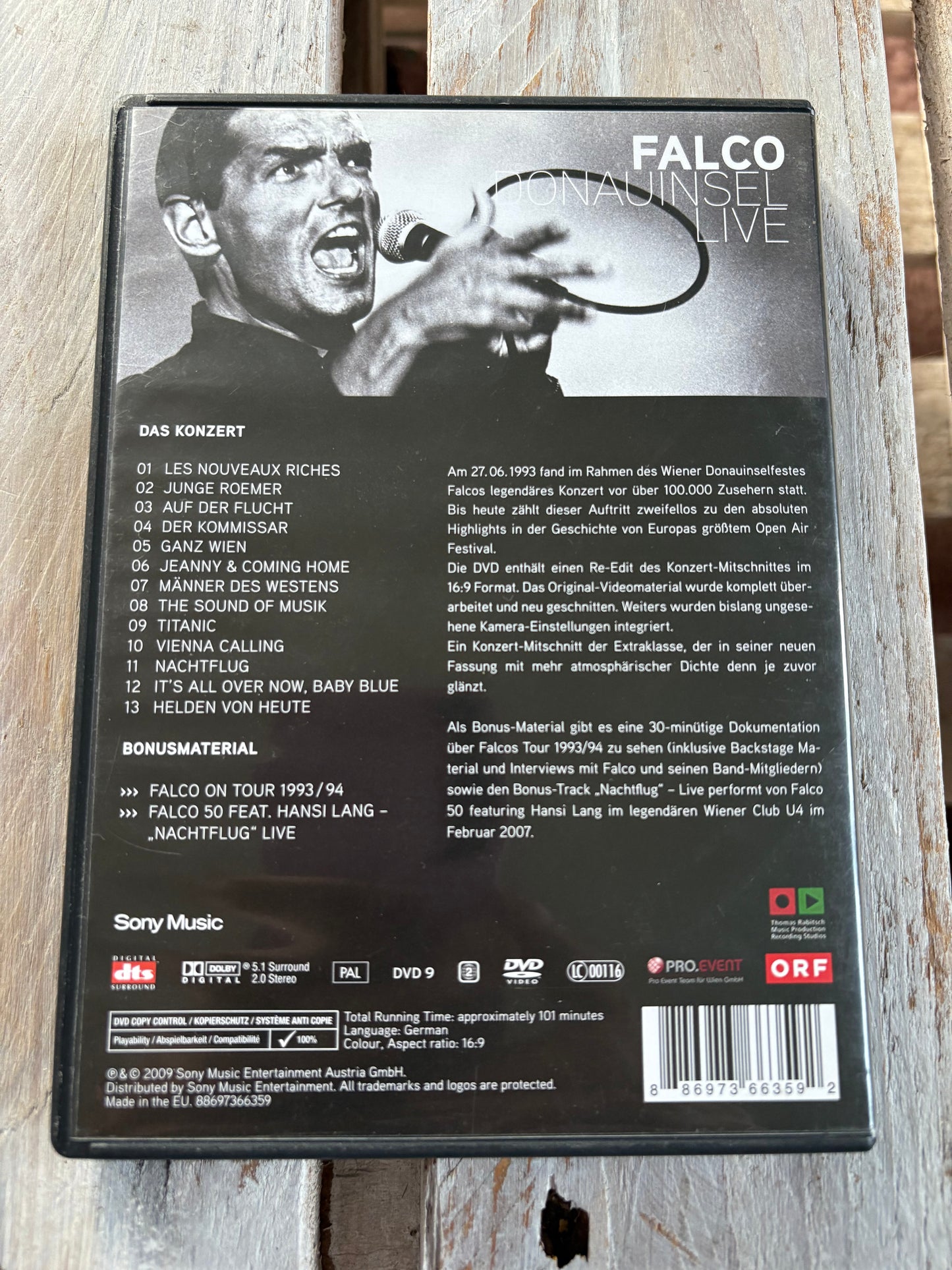 Falco - Donauinsel Live DVD