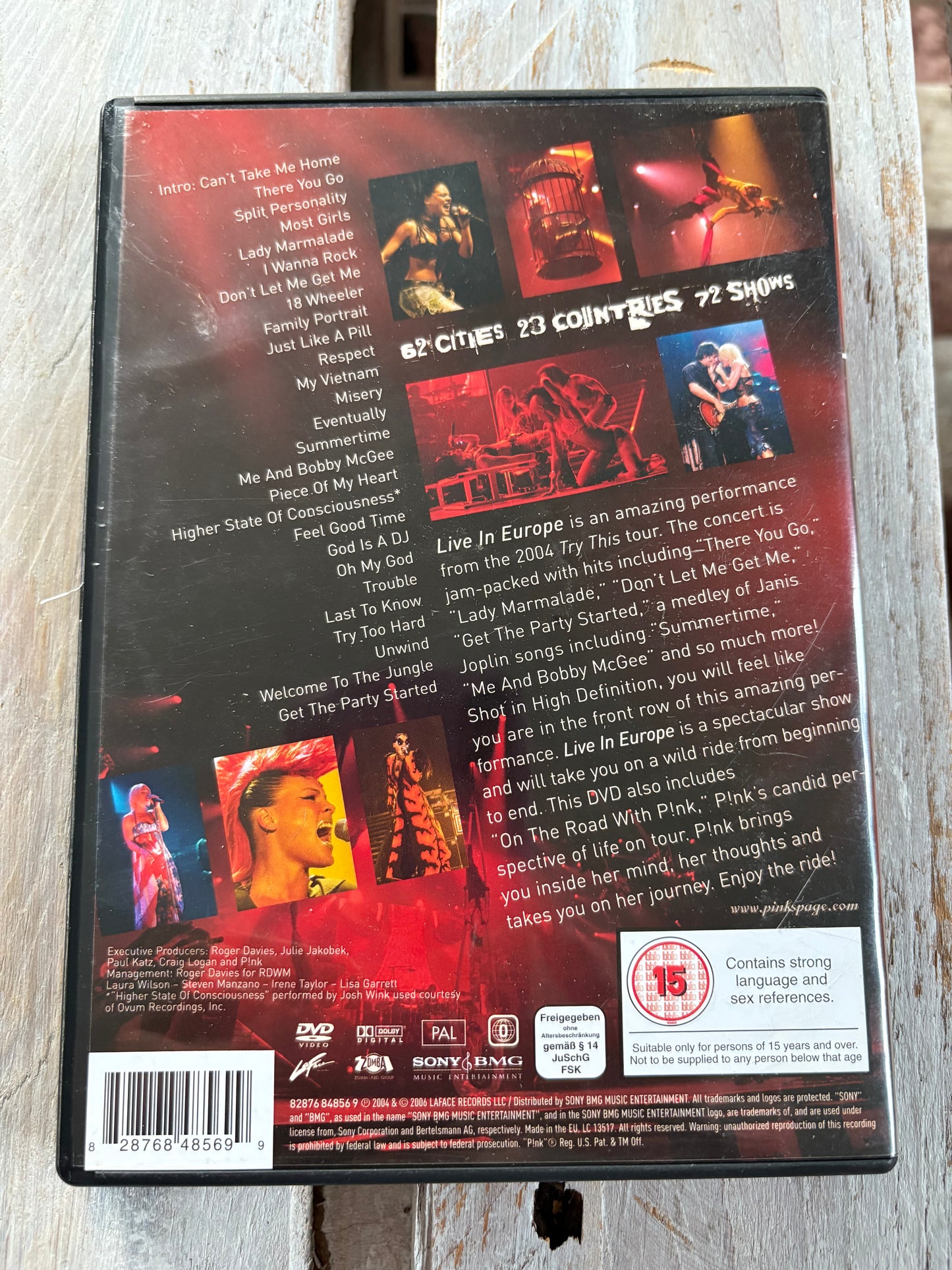 Pink - P!nk: Live in Europe DVD