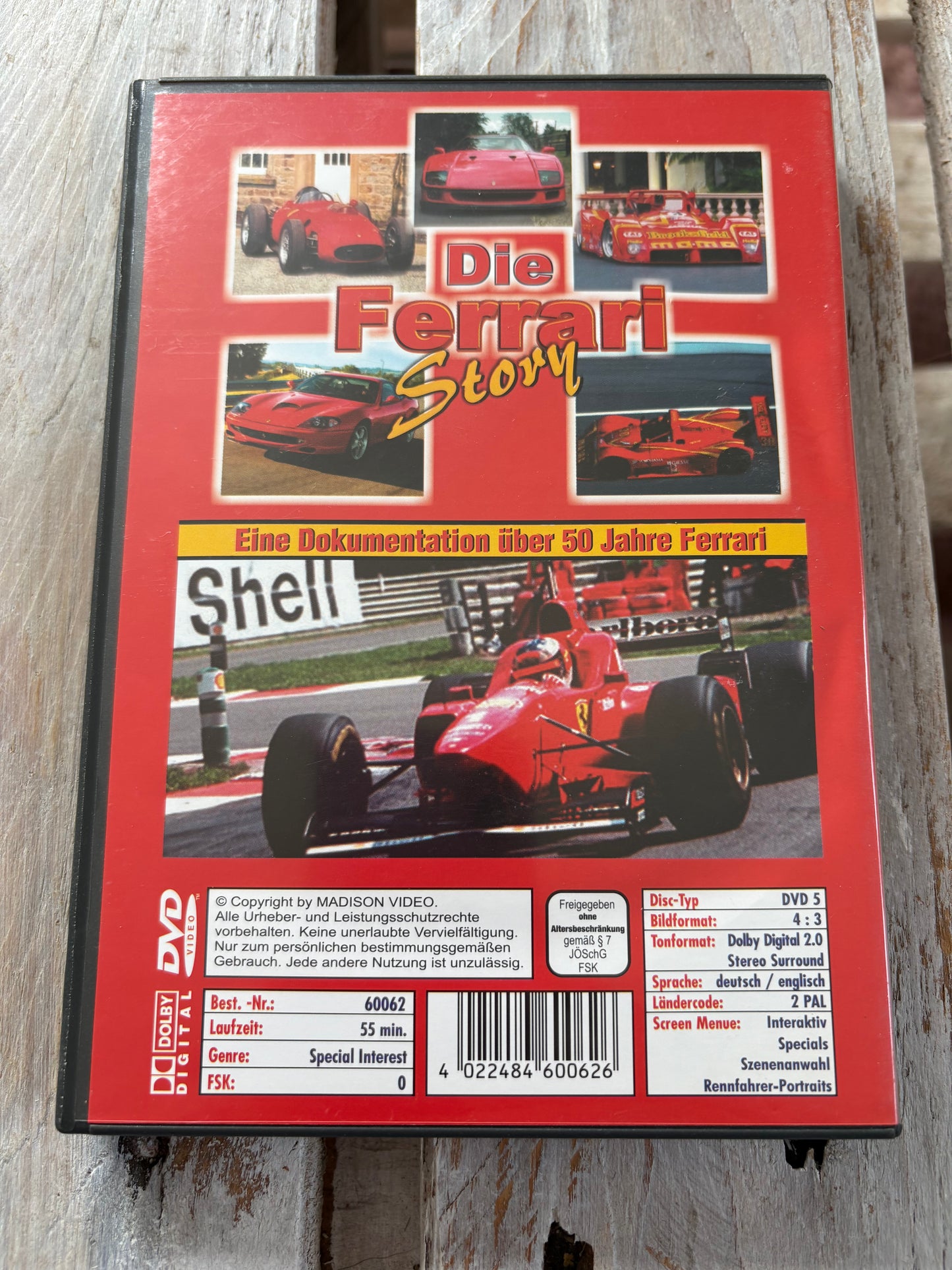 Die Ferrari Story DVD