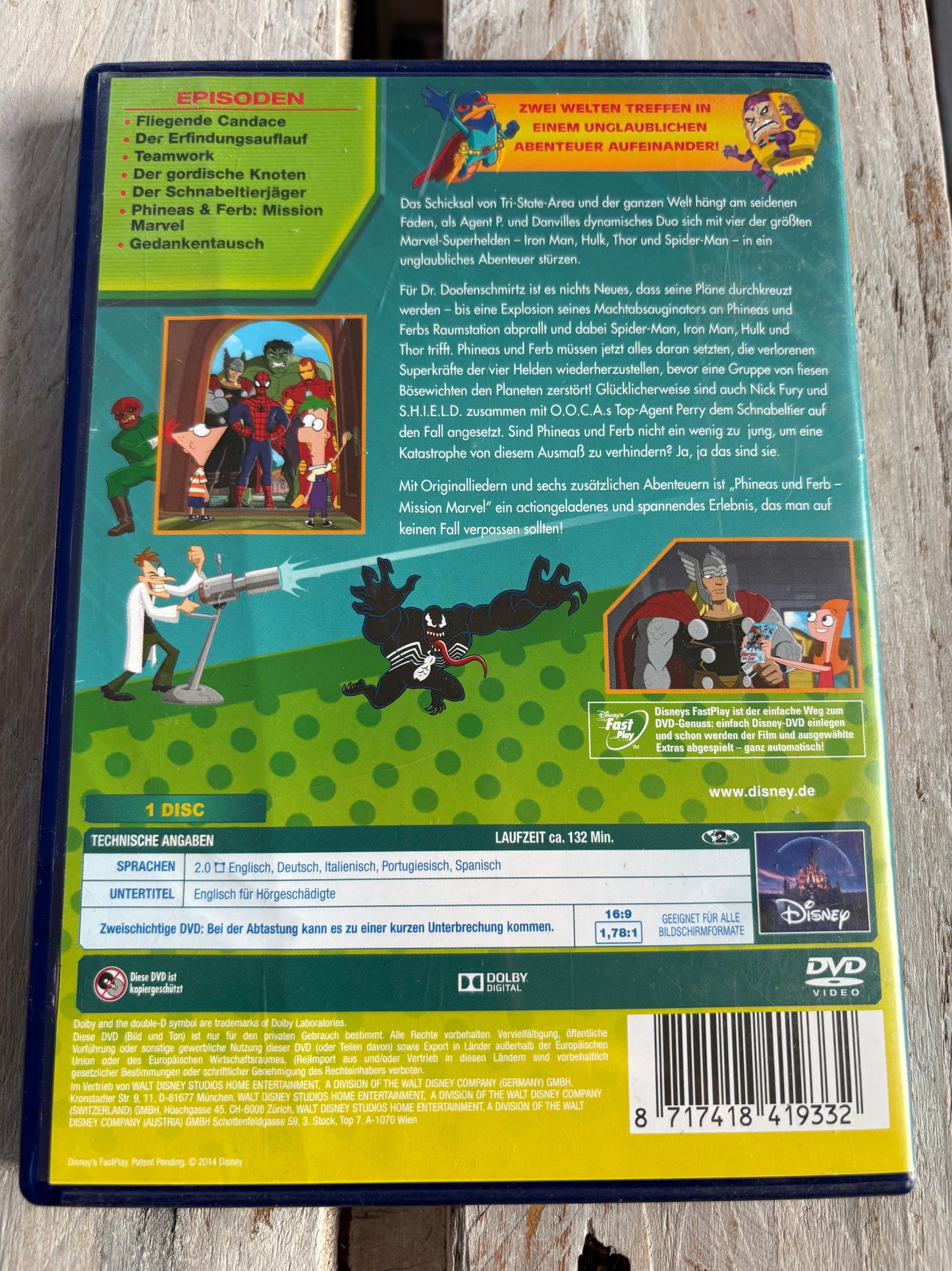 Phineas und Ferb - Mission Marvel DVD