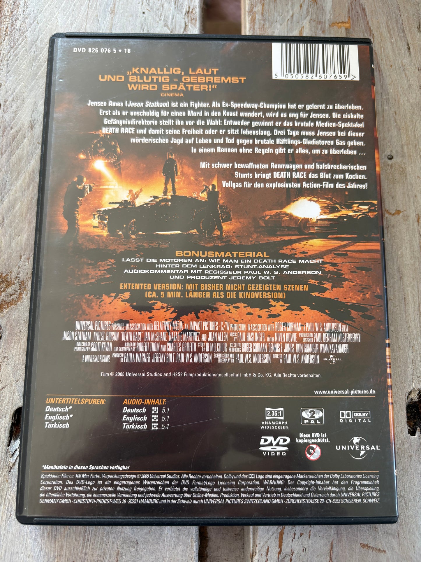 Death Race - Extended Version FSK18
