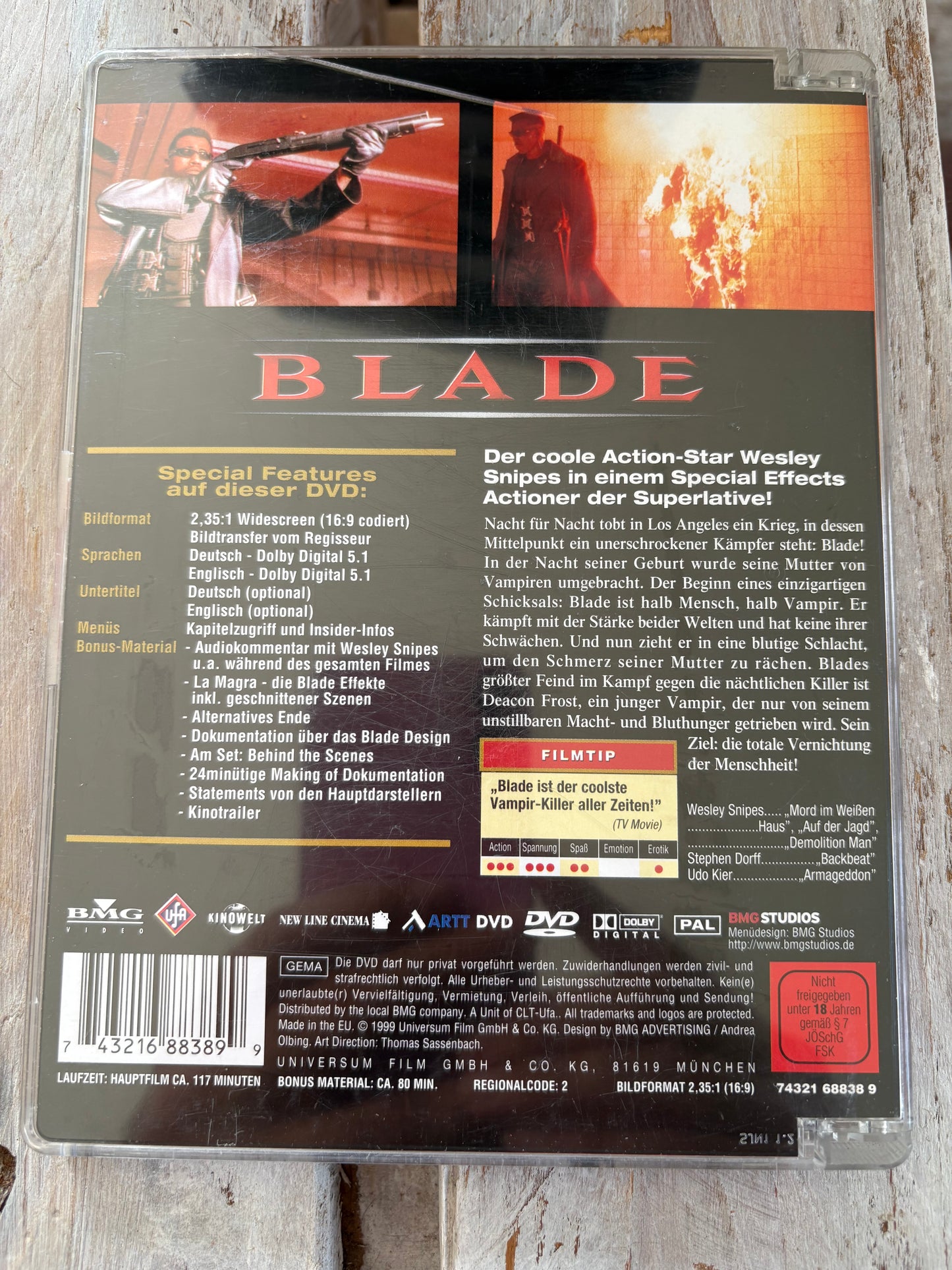 BLADE - Deluxe Widescreen Edition - Erstauflage im Jewelcase FSK18