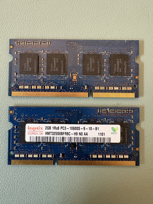 2 GB ELPIDA DDR3 SDRAM EBJ20UF8BCS0-DJ-F Ram Arbeitsspeicher PC3-10600