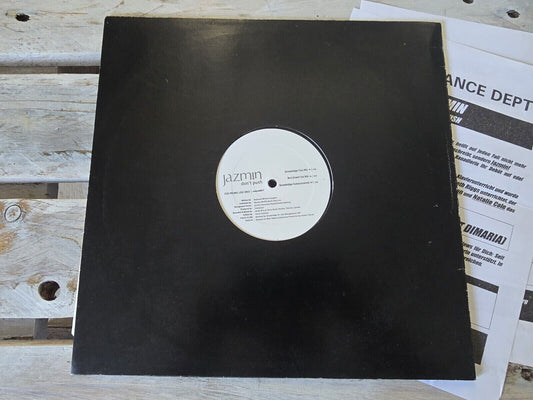 Jazmin ‎– Don't Push 12" Promo Maxi Vinyl
