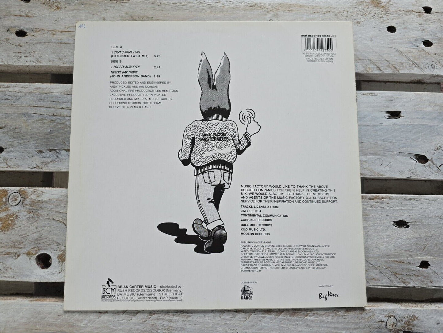 Jive Bunny And The Mastermixers – That's What I Like 12" Vinyl Maxi
