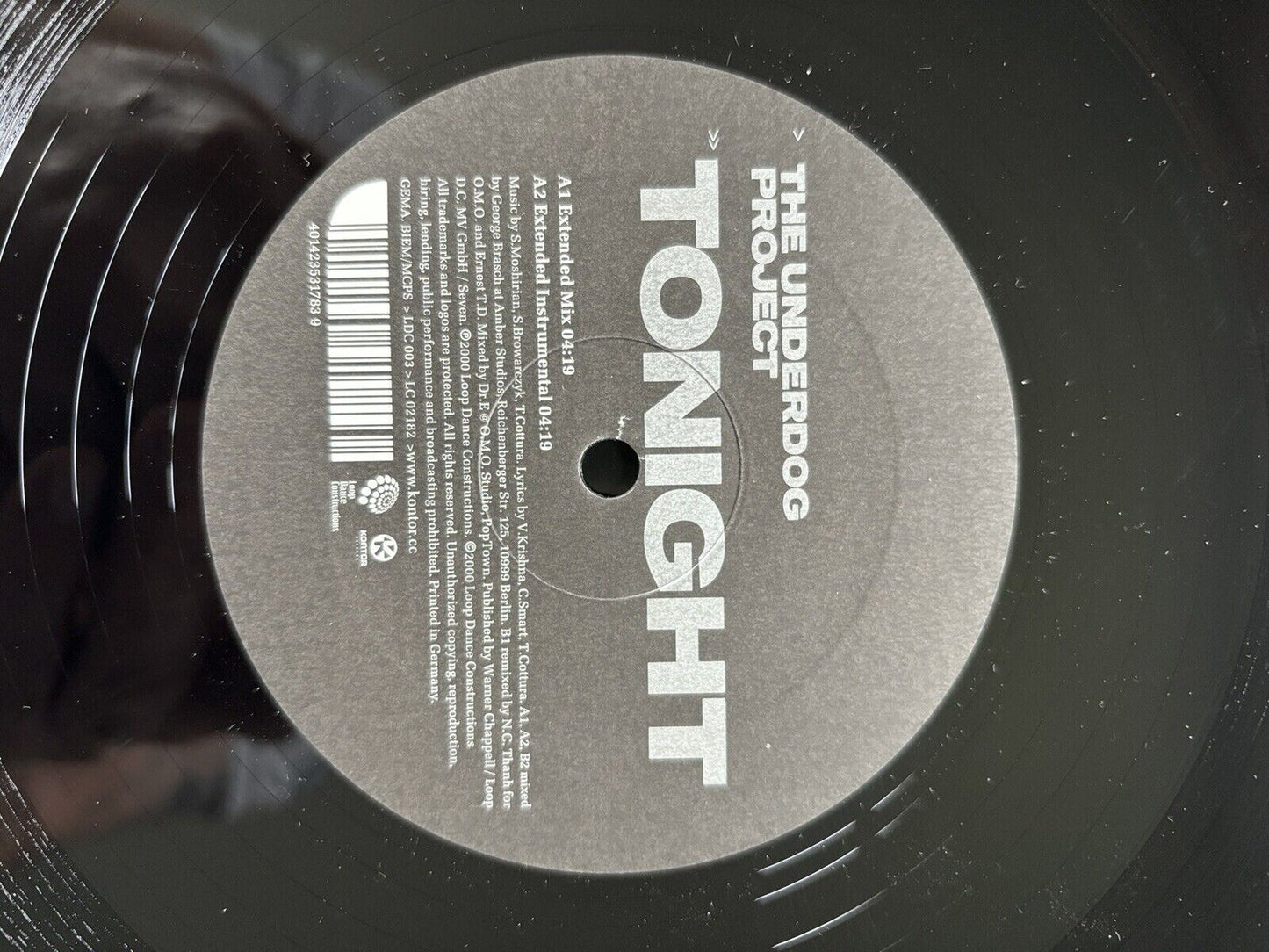 The Underdog Project - Tonight Maxi 2000 12" Vinyl