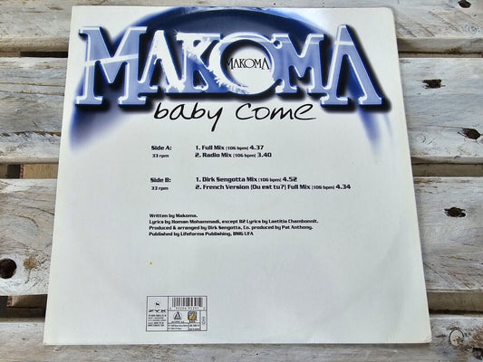 Makoma - Baby Come 12" Maxi Vinyl 2000