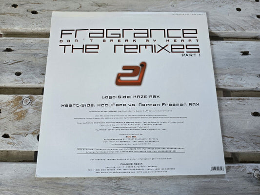 Fragrance - Don't break my heart-The Remixes Part 1 12" Maxi Vinyl