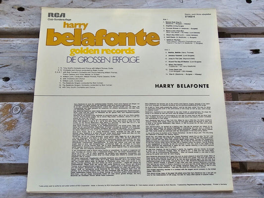 Harry Belafonte - Golden Records Vol. 2 12" LP Vinyl 1967