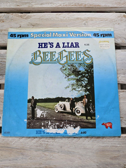 BEE GEES - HE'S A LIAR 12" Vinyl Single 1981