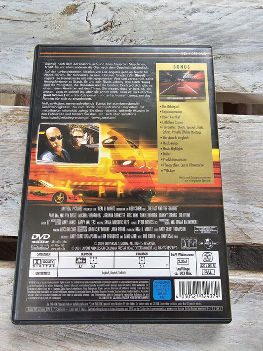 DVD de Fast and Furious - Paul Walker, Vin Diesel