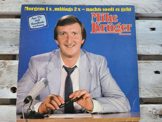 Mike Krüger - Morgens 1x, Mittags 2x - Nachts Sooft Es Geht 12" LP Vinyl 1982