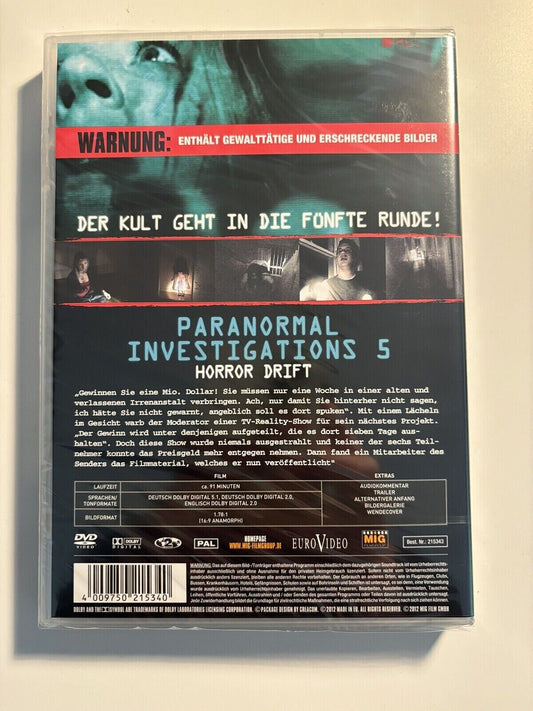 Paranormal Investigations 5 - Horror Drift DVD Neuf et Scellé