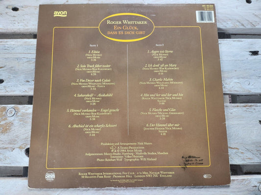 Roger Whittaker - Ein Glück, Daß Es Dich Gibt 12" LP Vinyl 1984