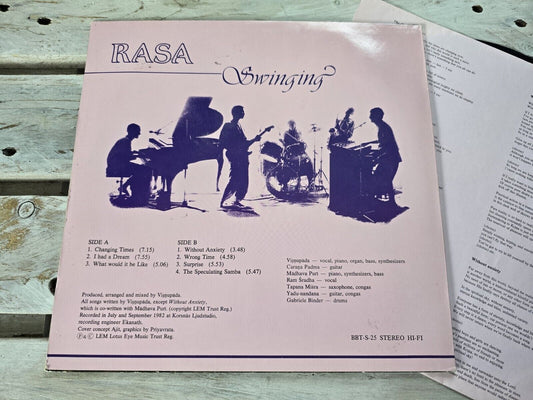 RASA - Swinging - seltene 12" LP Vinyl aus 1982