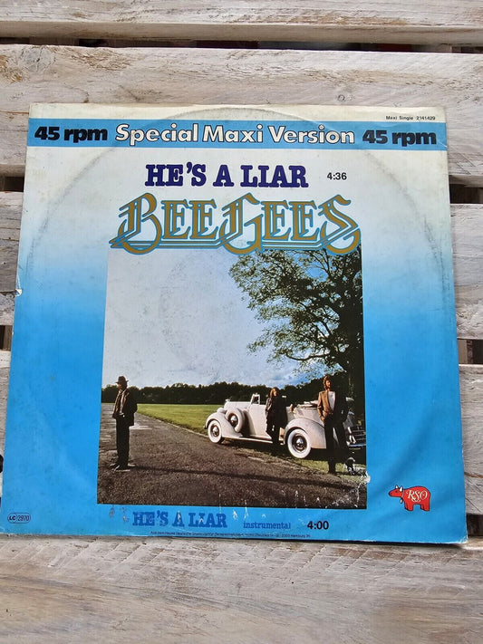BEE GEES - HE'S A LIAR 12" Vinyl Single 1981