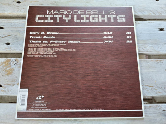 Mario De Bellis - City Lights 12" Maxi Vinyl 2000