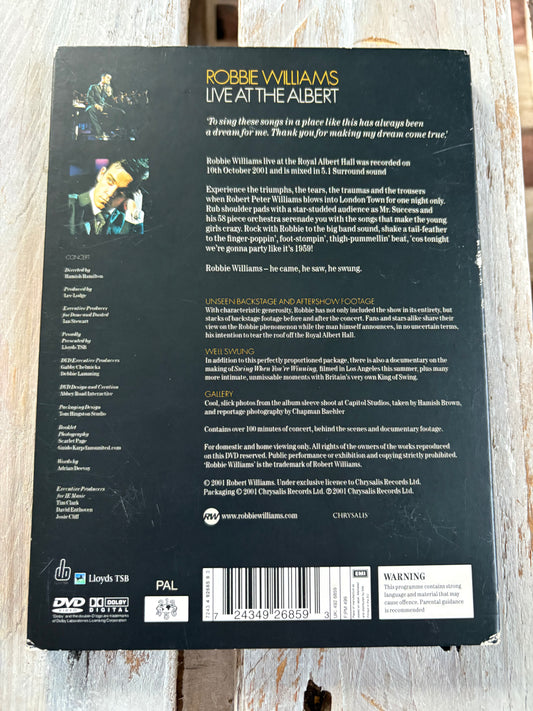 Robbie Williams - Live At The Albert DVD