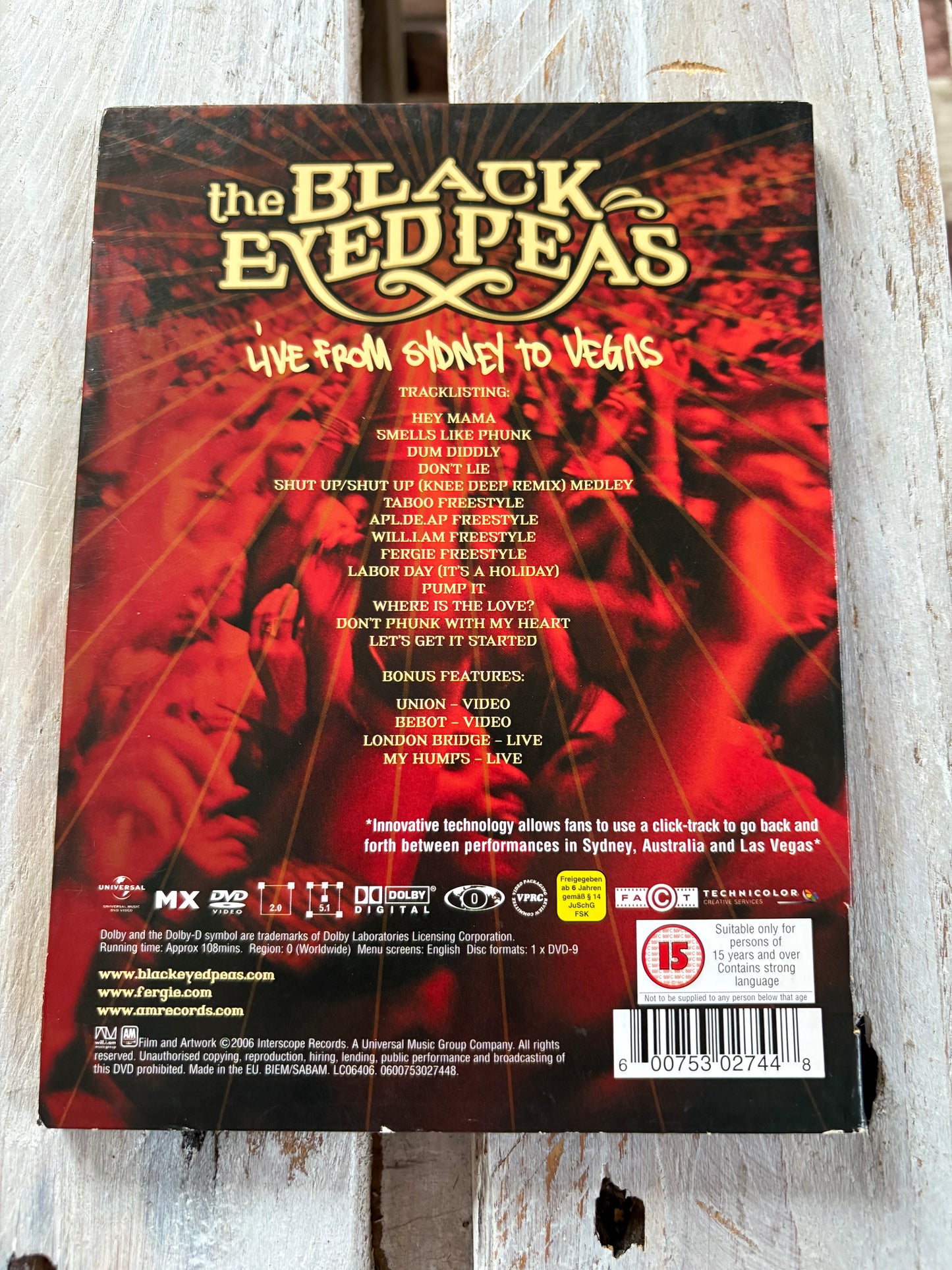 Black Eyed Peas - Live From Sydney To Vegas [Limited Edition] DVD