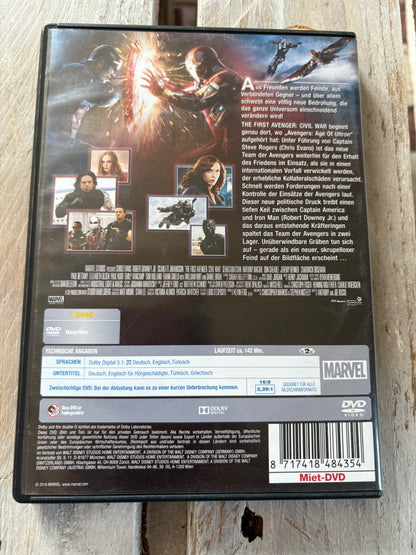 The First Avenger: Civil War DVD