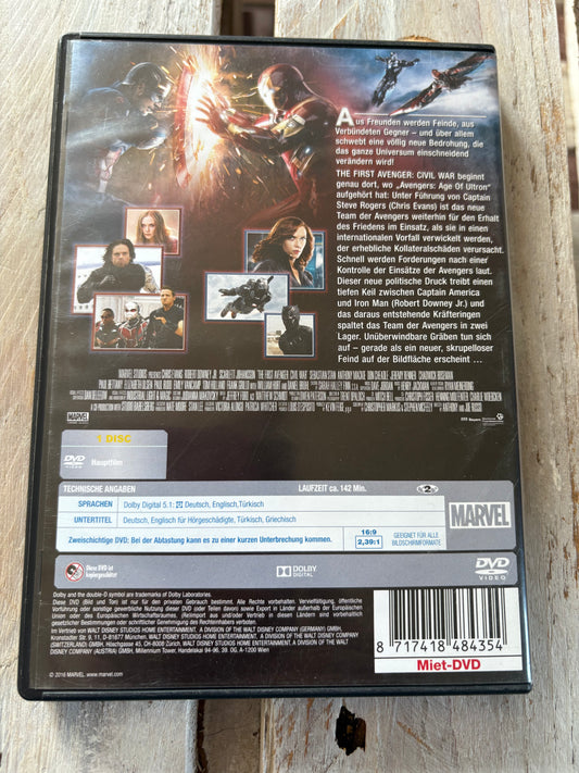 The First Avenger: Civil War DVD