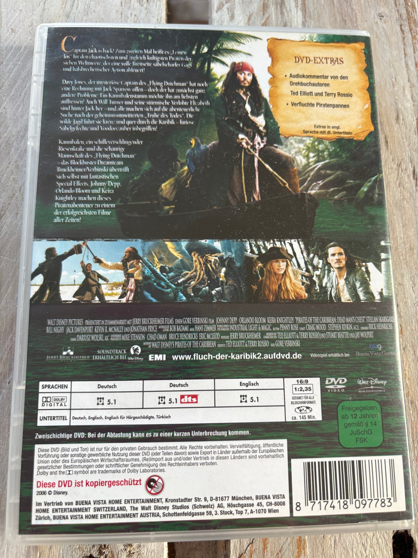 Pirates of the Caribbean - Fluch der Karibik 2 (Einzel-DVD)
