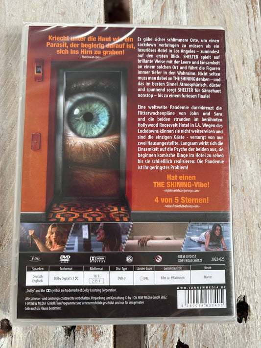 Shelter DVD FSK18 Neu und OVP