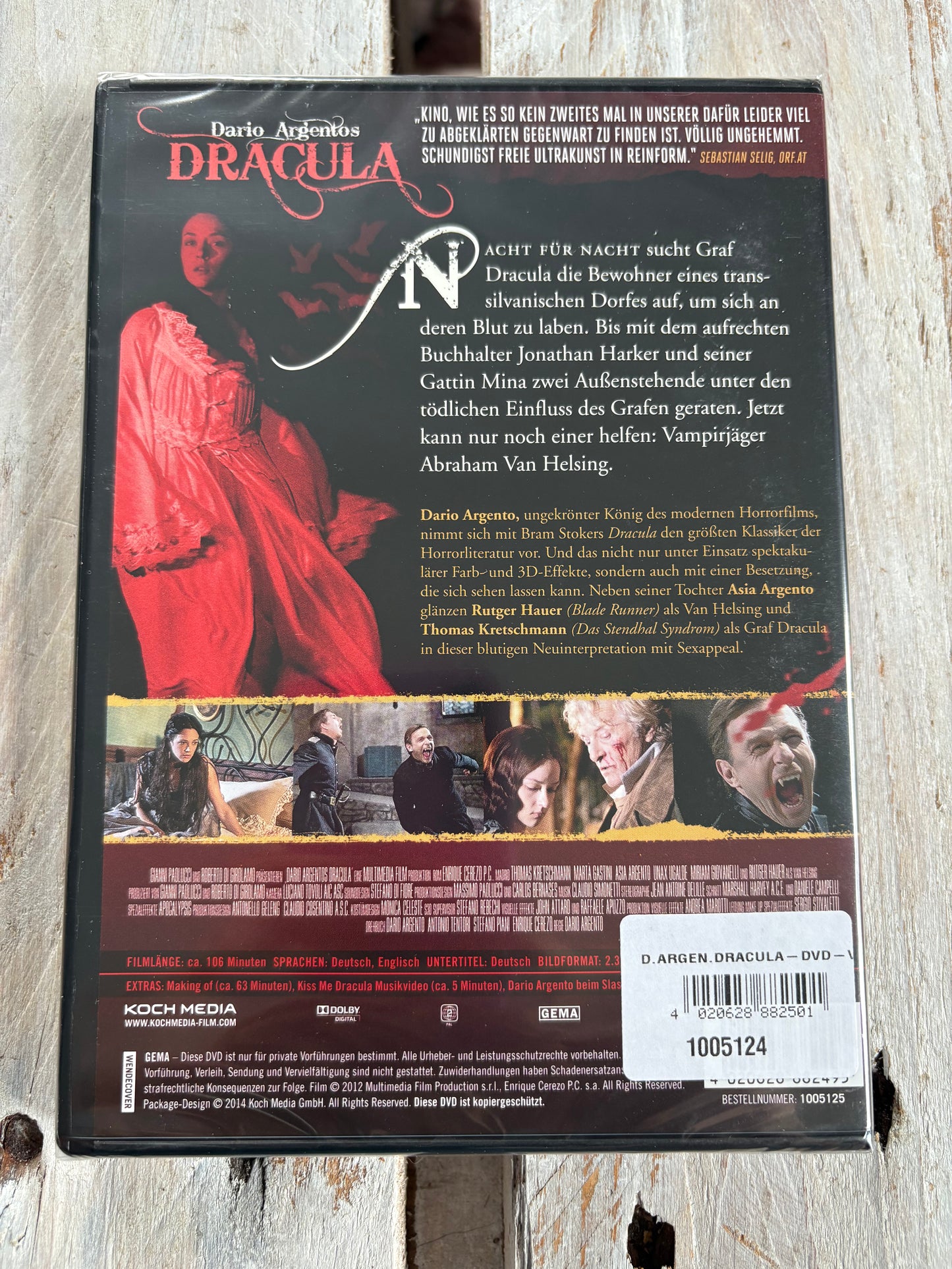 Dario Argentos Dracula DVD FSK18 Neu & OVP