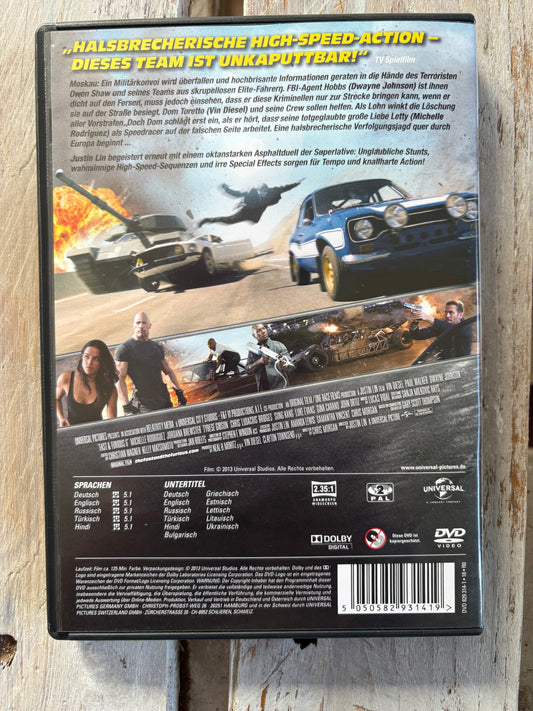 Fast & Furious 6 DVD