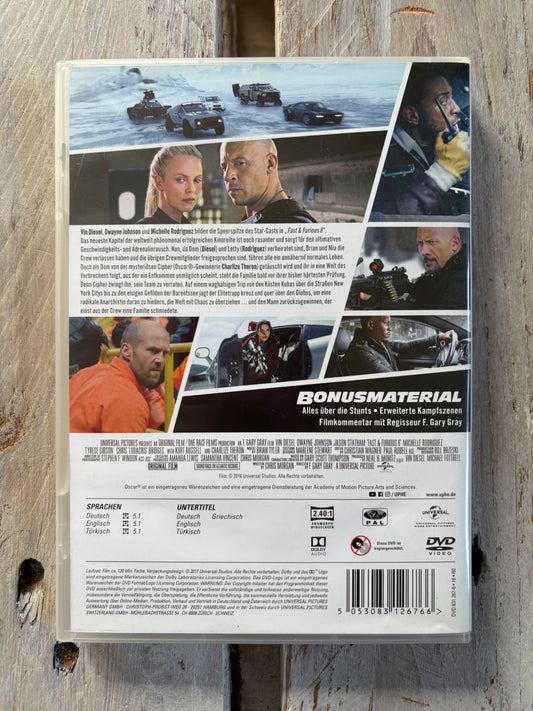 Fast & Furious 8 DVD