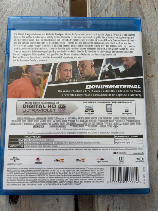 Fast & Furious 8 [Blu-ray]