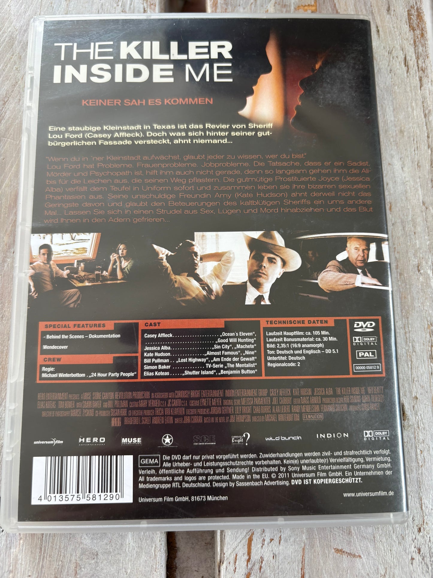 The Killer Inside Me [DVD] FSK 18