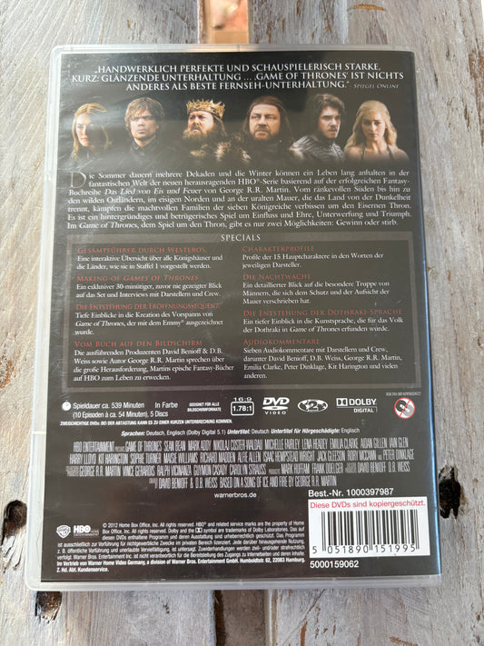 Game of Thrones - Die komplette erste Staffel [5 DVDs]