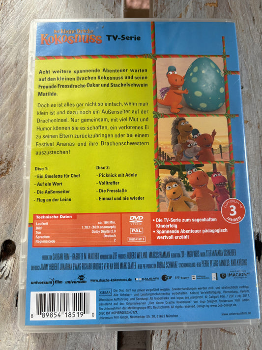 Der kleine Drache Kokosnuss - 8 Folgen auf 2 DVD - TV Serie