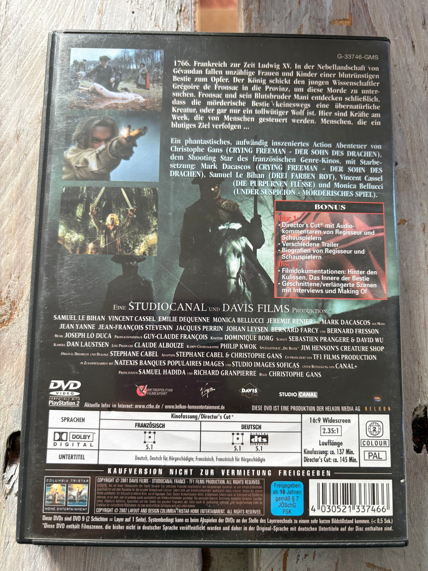 Pakt der Wölfe [2 DVDs]
