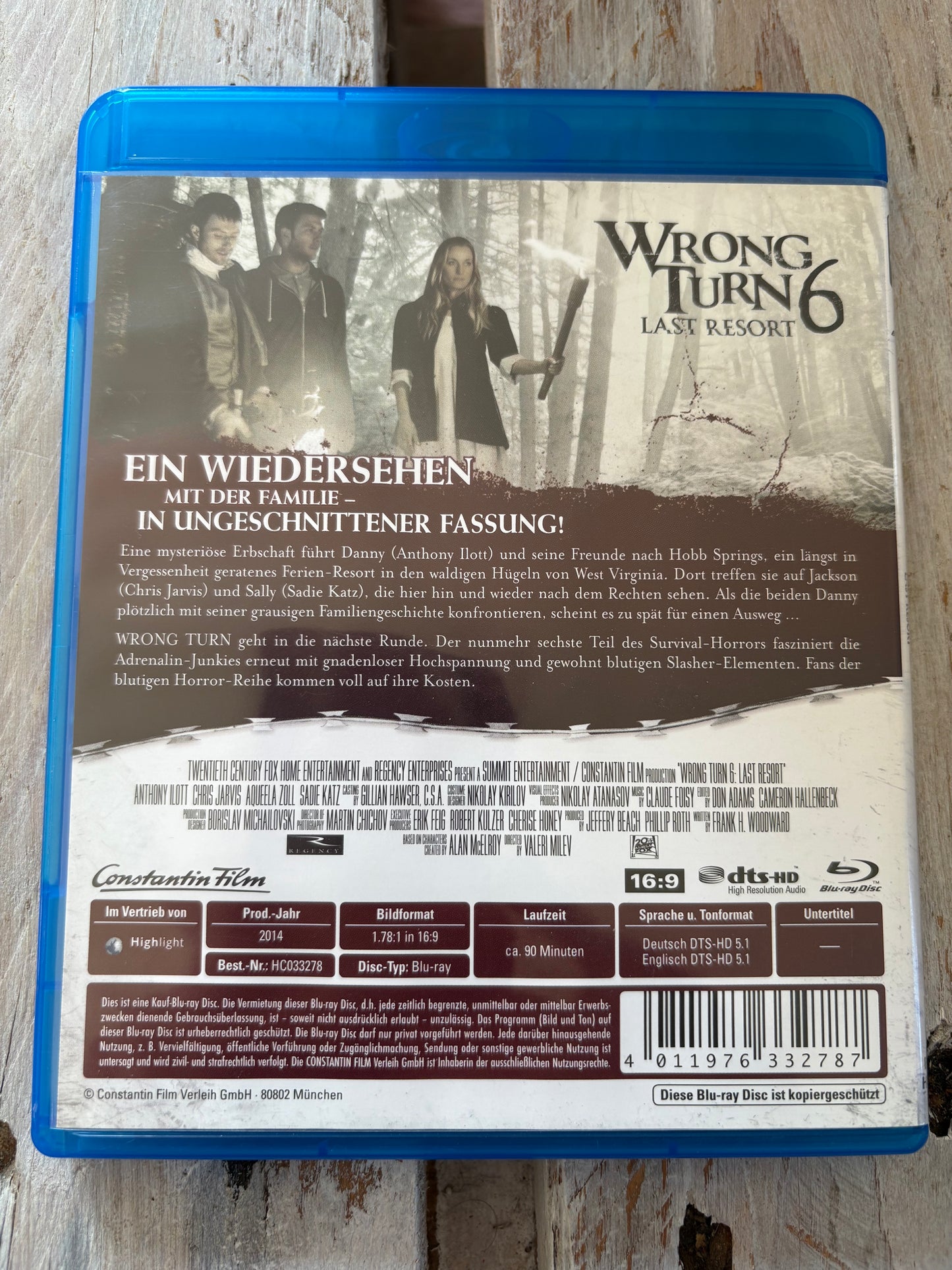 Wrong Turn 6 - Last Resort - Unrated [Blu-ray] FSK18